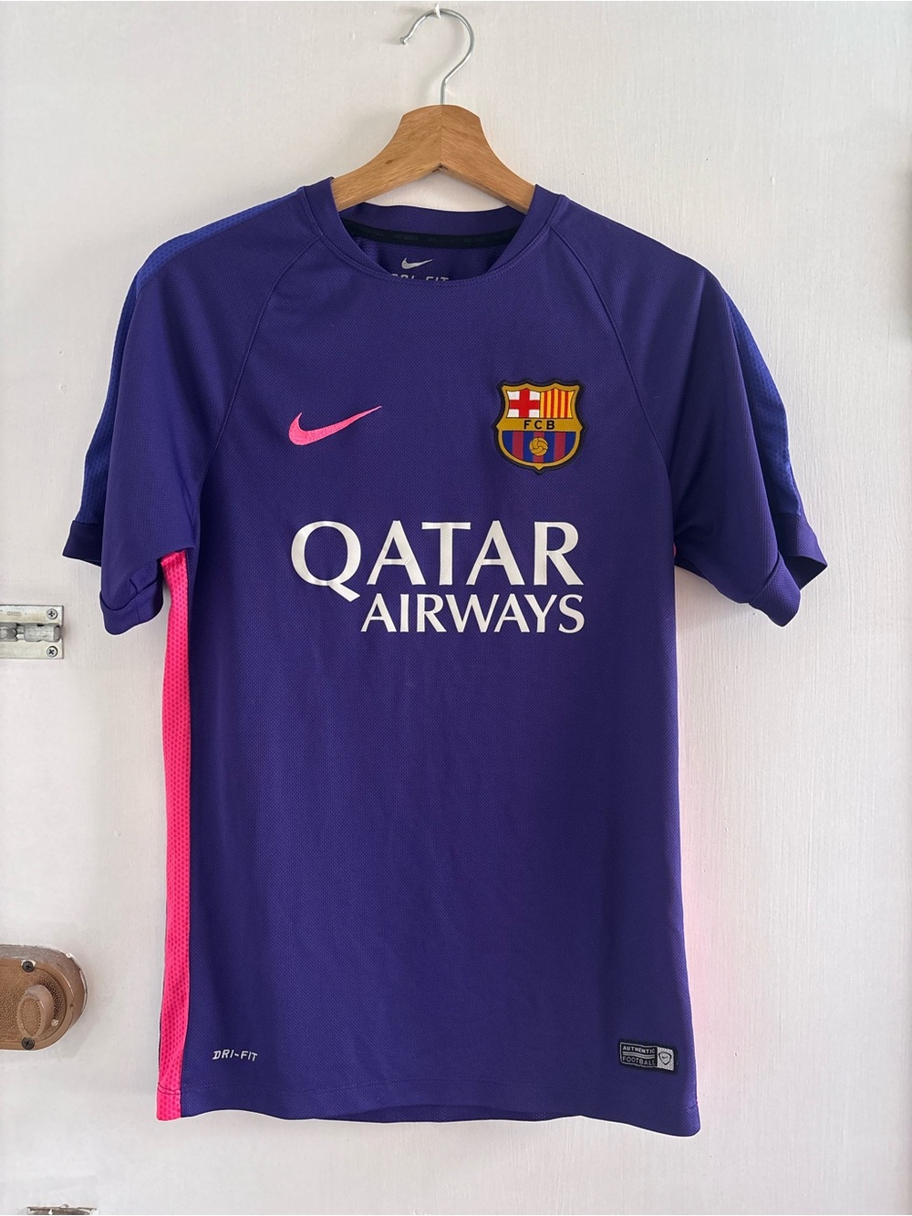Nike FC Barcelona Purple Jersey with Pink Trim
